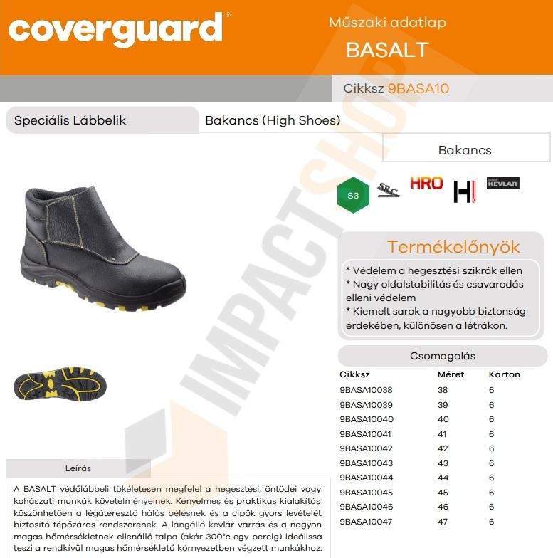 Coverguard Basalt adatlap