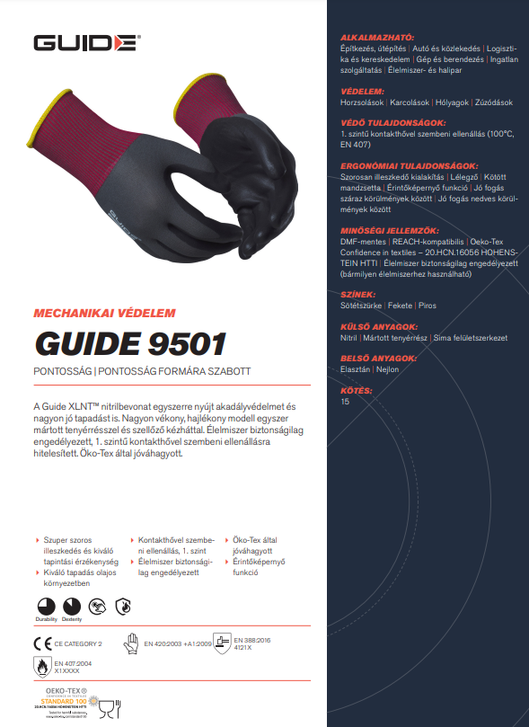 Guide 9501 adatlap