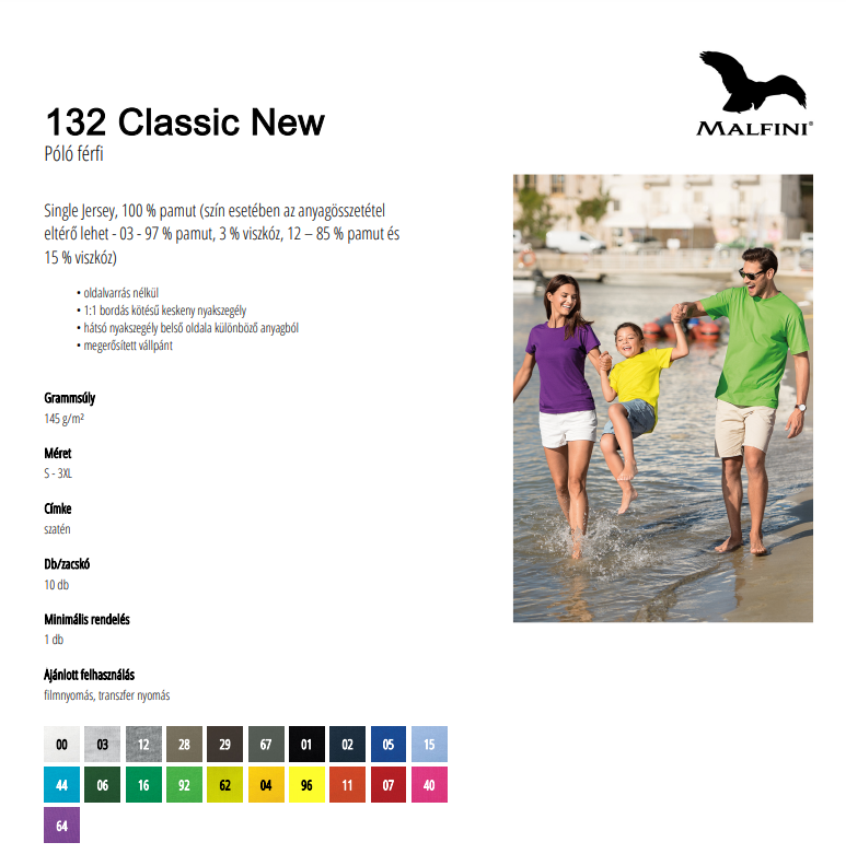 132 Classic new Adatlap