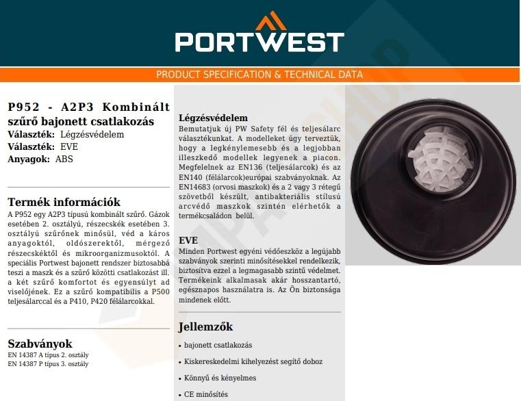 P952 adatlap