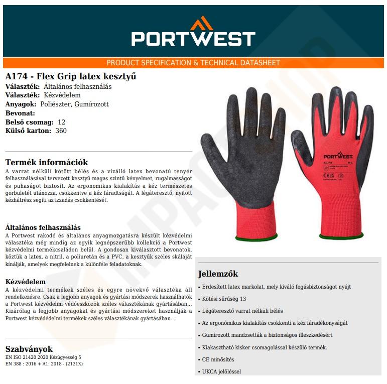 Portwest A174 adatlap