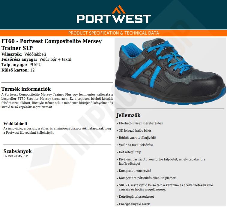 Portwest FT60 adatlap
