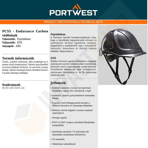 Portwest PC55 adatlap