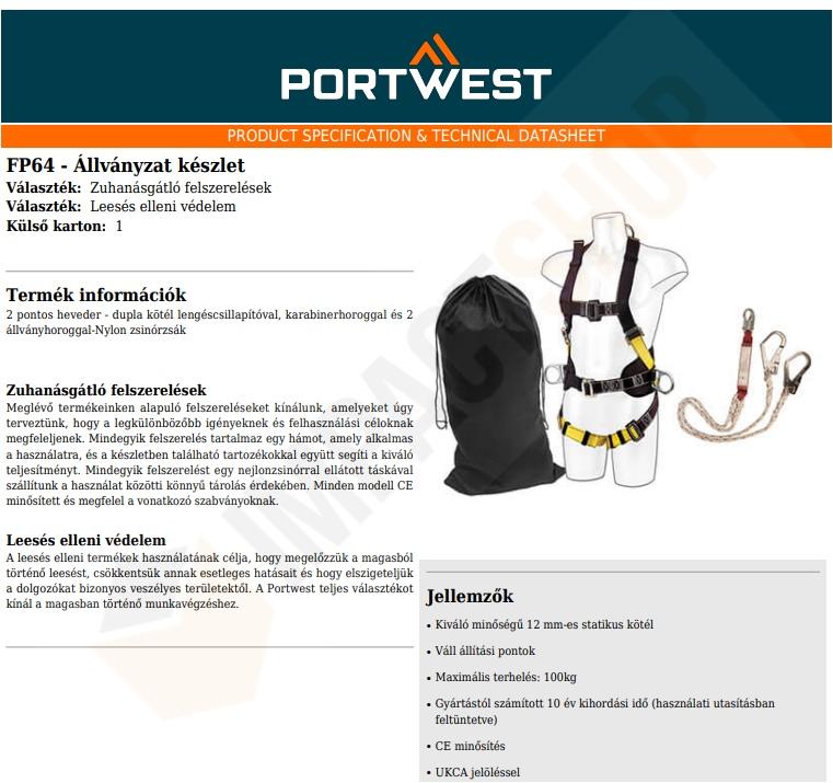 Portwest FP64 adatlap
