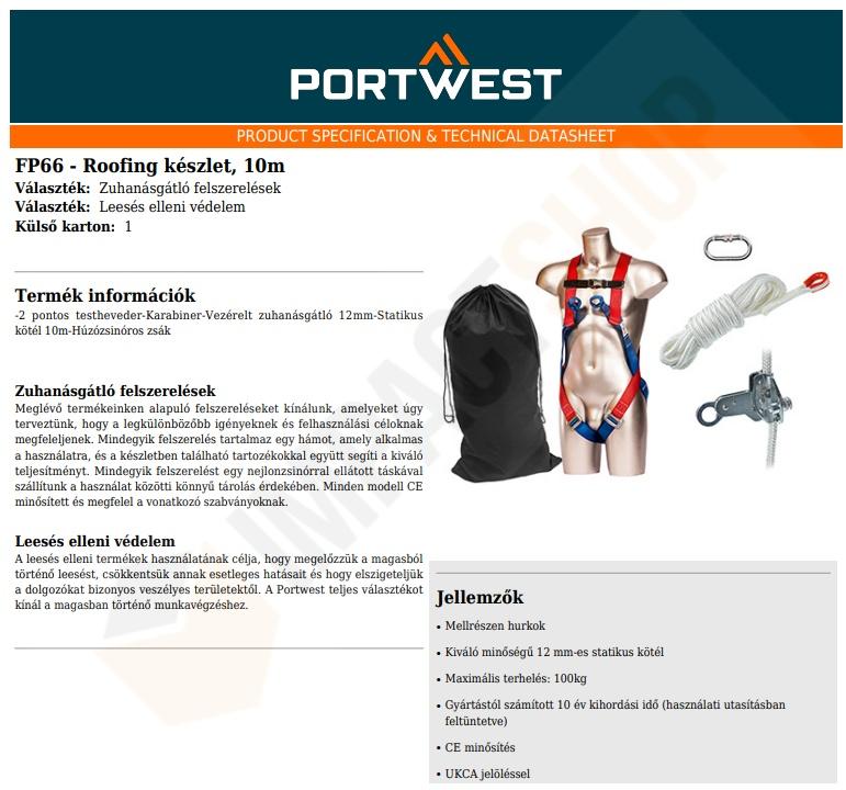Portwest FP66 adatlap